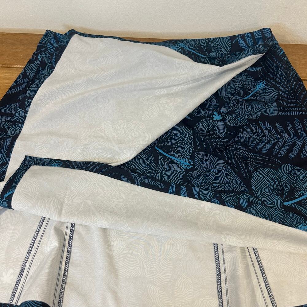 RIPSKIRT Sz L Hawaii Wrap Skirt Maui Moonlight Floral Beach Tennis Golf Pickleba - Picture 8 of 10